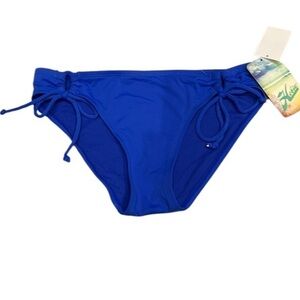 Hobie blue solid swim bikini bottom size small